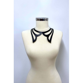 Lazer Kesim Deri Choker, Deri Kolye - APFT1415