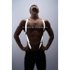 Reflektörlü (Karanlıkta Parlayan) Göğüs Harness, Erkek Pantolon Askısı, Reflektörlü Clubwear - APFTM160