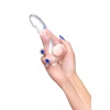 Kristal Pürüzsüz Yüzeyli Şeffaf Silikon Vantuzlu Testisli 15cm Dildo