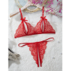 Bacio Fantezi Kırmızı Dantelli Seksi Sütyen Kilot Takım BC9703