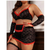 Fantazi Seksi Dantel Babydol Fantezi Gecelik (Çorapsız) BC9233