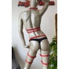 Fantazi Deri Jartiyer ve Göğüs Harness Takım - APFT272