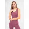 Kolsuz Sporcu Baskılı Crop - Pembe