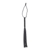 Fetilux Tüylü Silikon 23cm Mini Kırbaç - Siyah