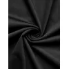 Benzersiz Sırt Baskılı Erkek Sokak Stili Bol Tişört - Nefes Alabilir Polyester, Makinede Yıkanabilir - Siyah
