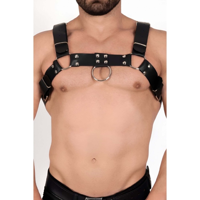 Erkek Göğüs Harness, Deri Erkek Fantazi Giyim, Erkek Clubwear - APFTM214