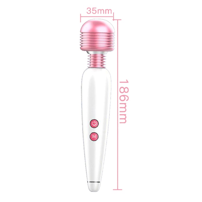 Vibex USB Şarjlı 12 Hızlı Wand Vibratör