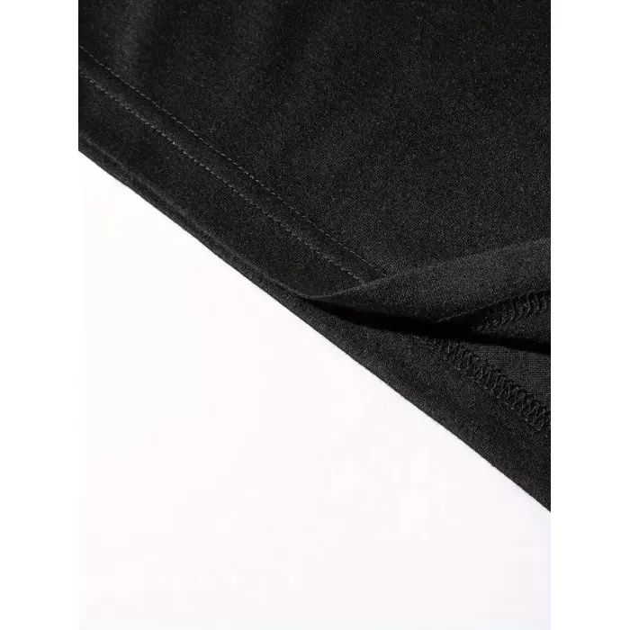 Vikings Valhalla Baskılı Oversize Bisiklet Yaka T-shirt - Siyah