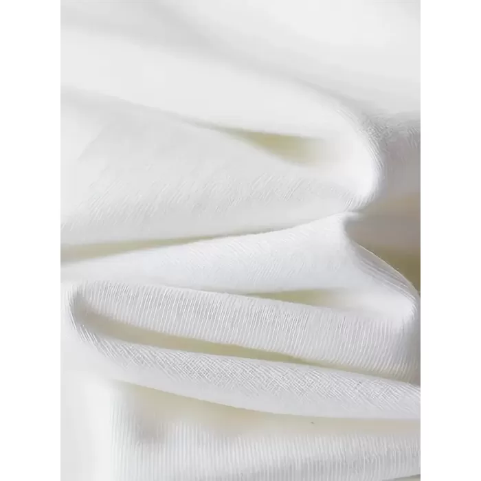 AICG Baskılı Kadın Oversize Bisiklet Yaka T-shirt  - Beyaz