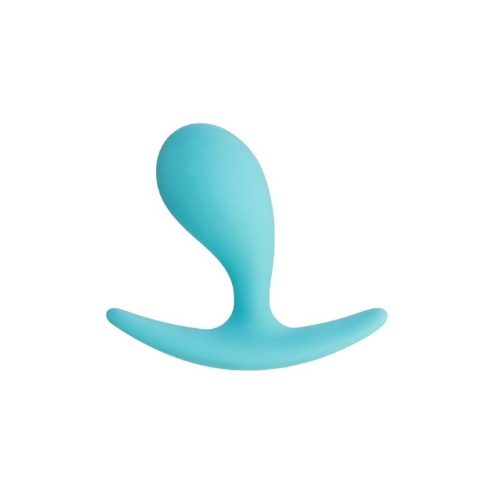 Tek Boğumlu Çapalı Mini Anal Tıkaç 5.5cm - Mavi