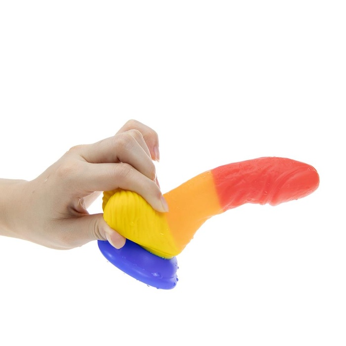 Gökkuşağı Realistik Dildo 12cm