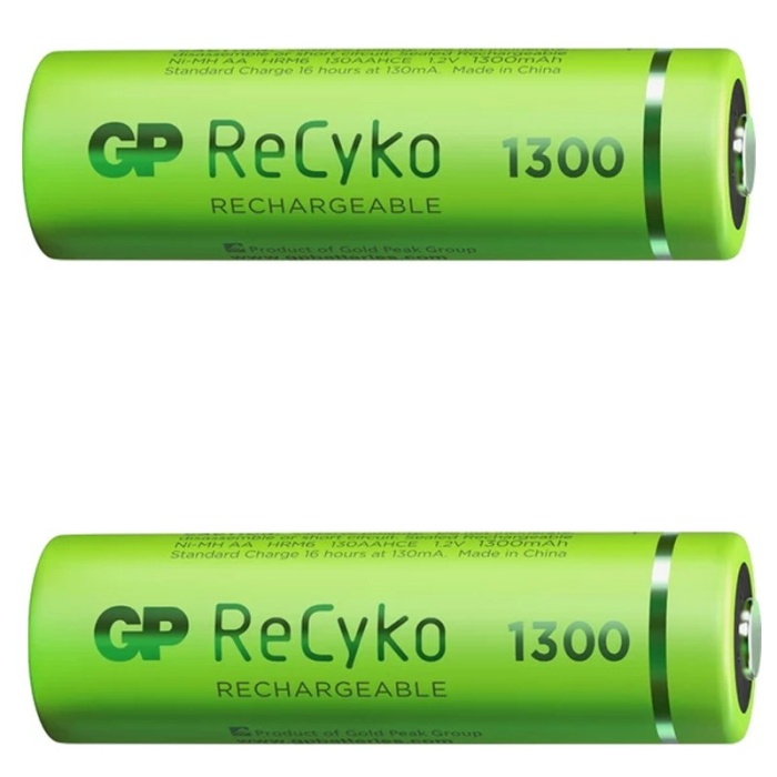 GP RECYKO 1300 MAH R6 AA ŞARJLI 2Lİ KALEM PİL GP130AAHCE-2EB2 (GPRHC132E000) (4172)