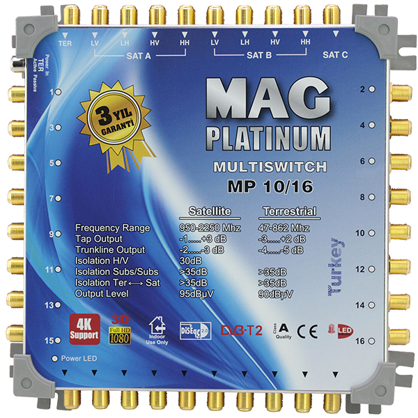 10*16 Kaskatli Uydu Santrali̇ Mag Platinum (4172)
