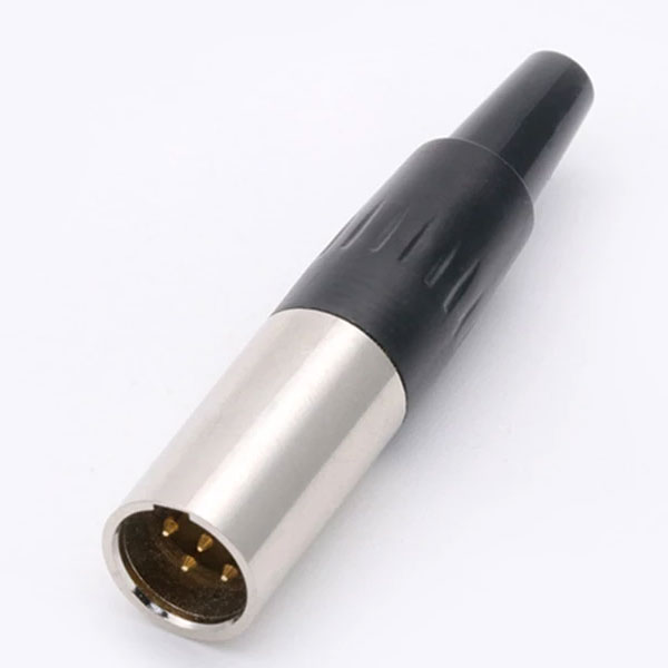 Mi̇ni̇ Canon 4 Pi̇n Erkek Jack Fi̇ş (4172)