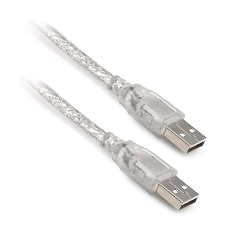 Usb Erkek-Erkek Kablo 3 Metre Şeffaf (4172)