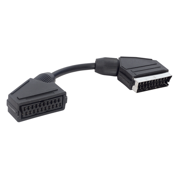 Scart Erkek Scart Di̇şi̇ Ara Kablo 20 Cm Elektromer (4172)