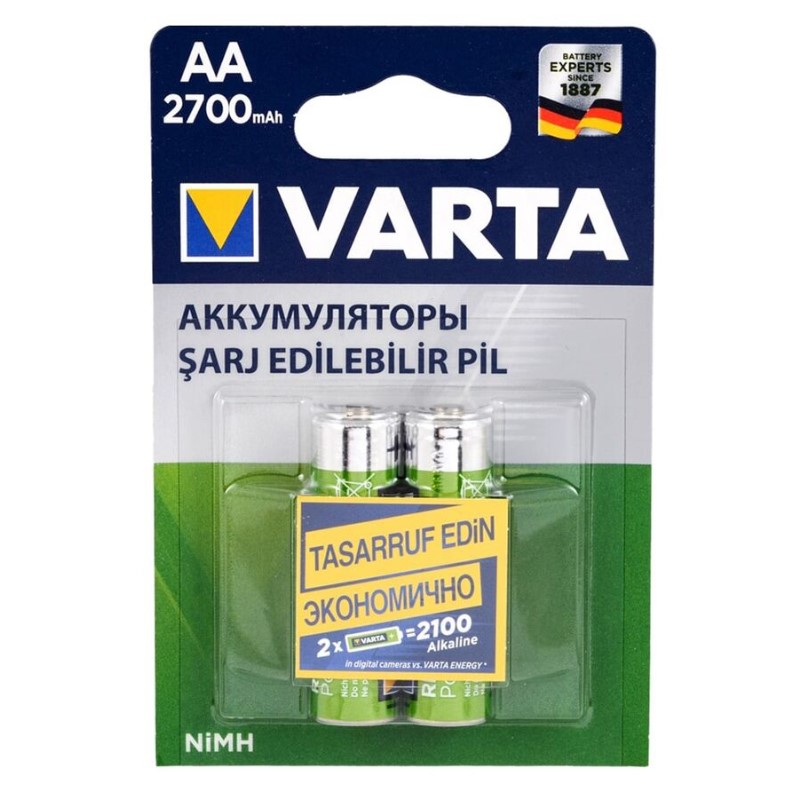 Ni-Mh 1.2V 2700 Mah Hr6 Aa Şarjli 2Li̇ Kalem Pi̇l (4172)