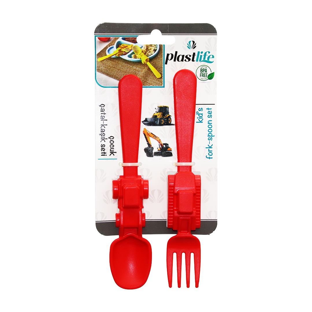 Araç Fi̇gürlü Plasti̇k Çocuk Çatal - Kaşik Seti̇ (4172) Araç Fi̇gürlü Plasti̇k Çocuk Çatal - Kaşik Seti̇ (4172)