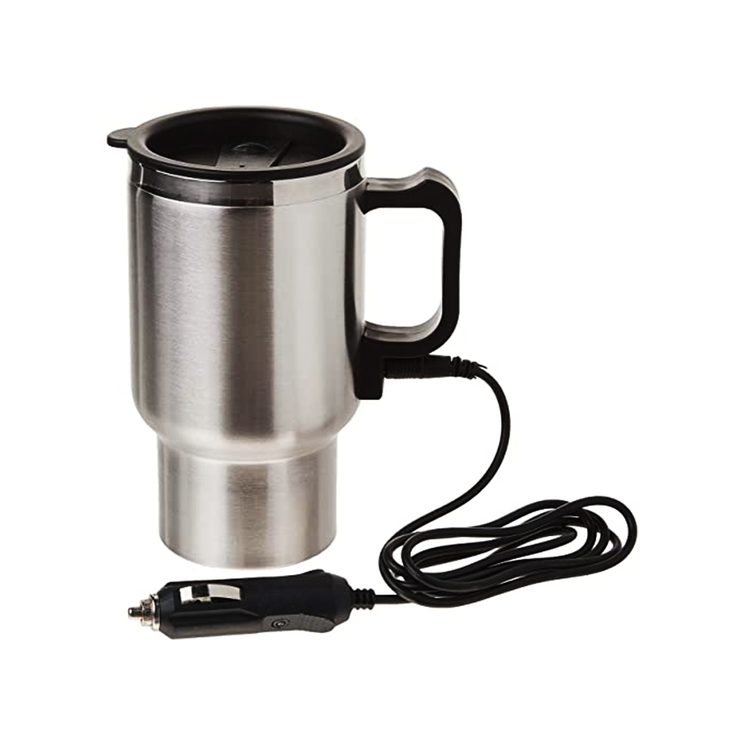 Araç - Oto- 12V Çeli̇k Bardak Kettle Su Isiticisi Çakmaklik Fi̇şli̇ (4172)