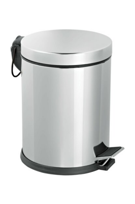 Pedalli 8Lt Krom Metal Çöp Kovasi (4172)