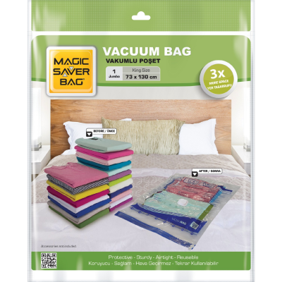 73X130 Jumbo Vakumlu Poşet Hurç Bag (4172)