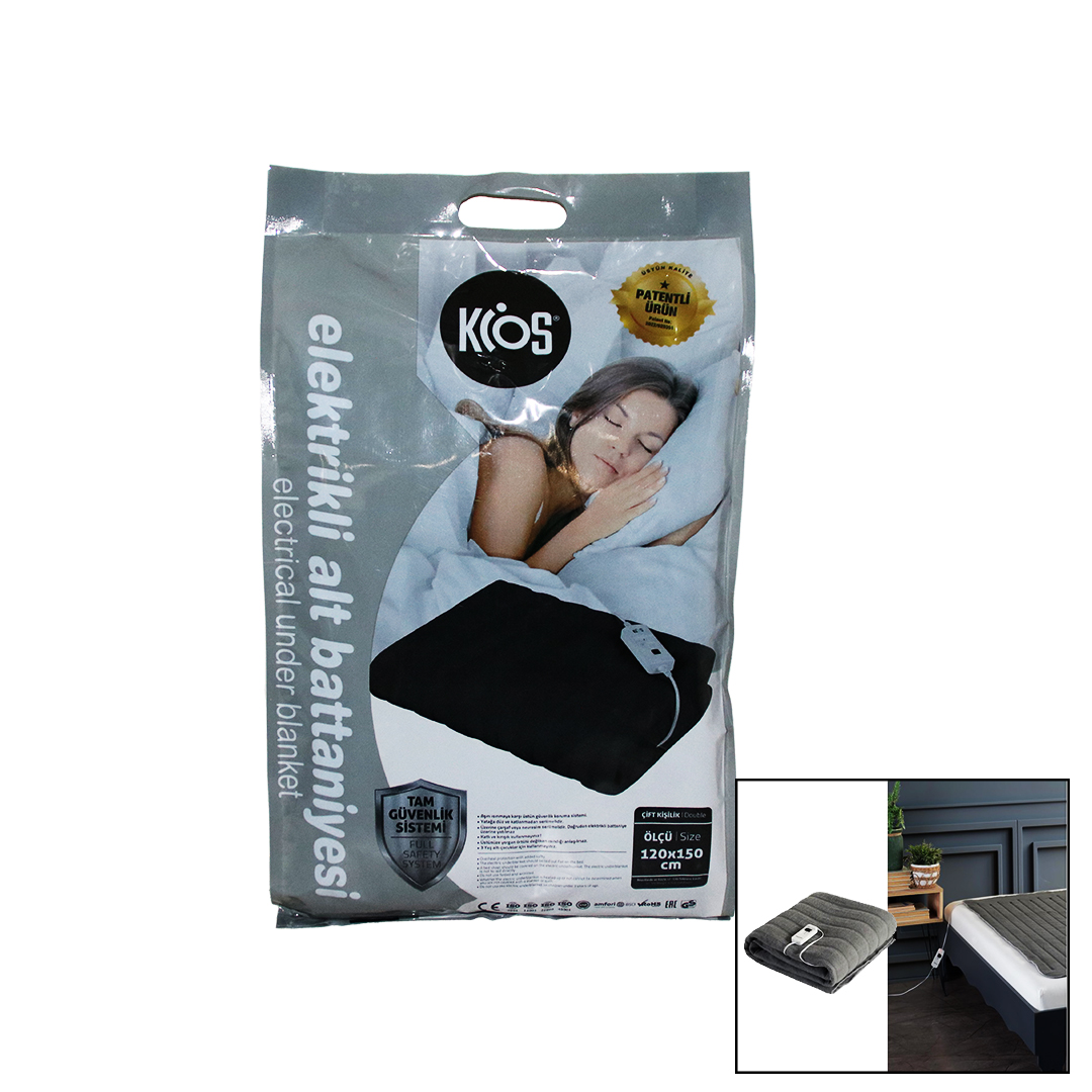 Elektri̇kli̇ Alt Battani̇yesi̇ Çi̇ft Ki̇şi̇li̇k 120X150Cm (4172) Elektri̇kli̇ Alt Battani̇yesi̇ Çi̇ft Ki̇şi̇li̇k 120X150Cm (4172)