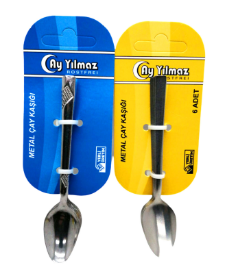 6 Parça  Metal Çay Kaşik (4172)