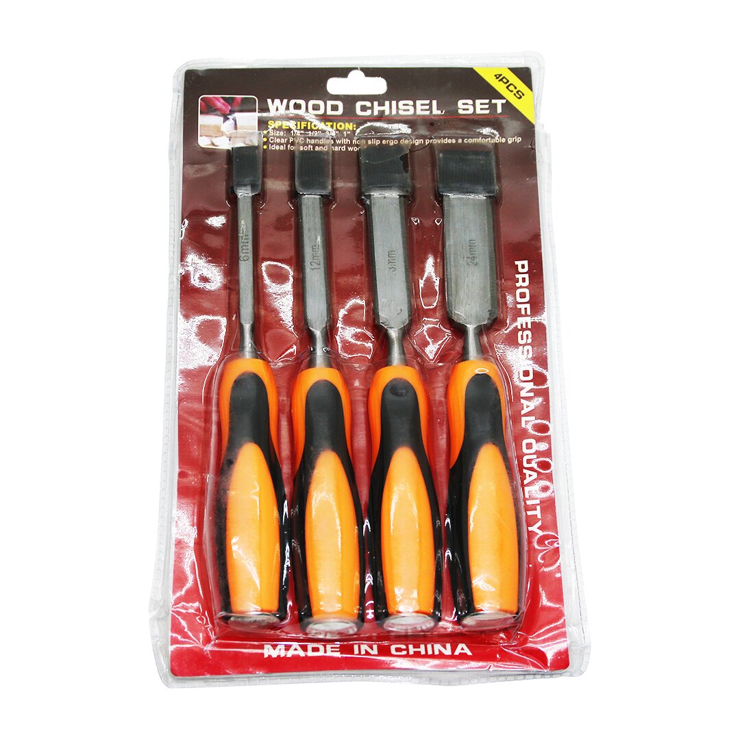 Wood Chisel 4 Parça 6-12-18-24Mm İskarpela Set (4172)