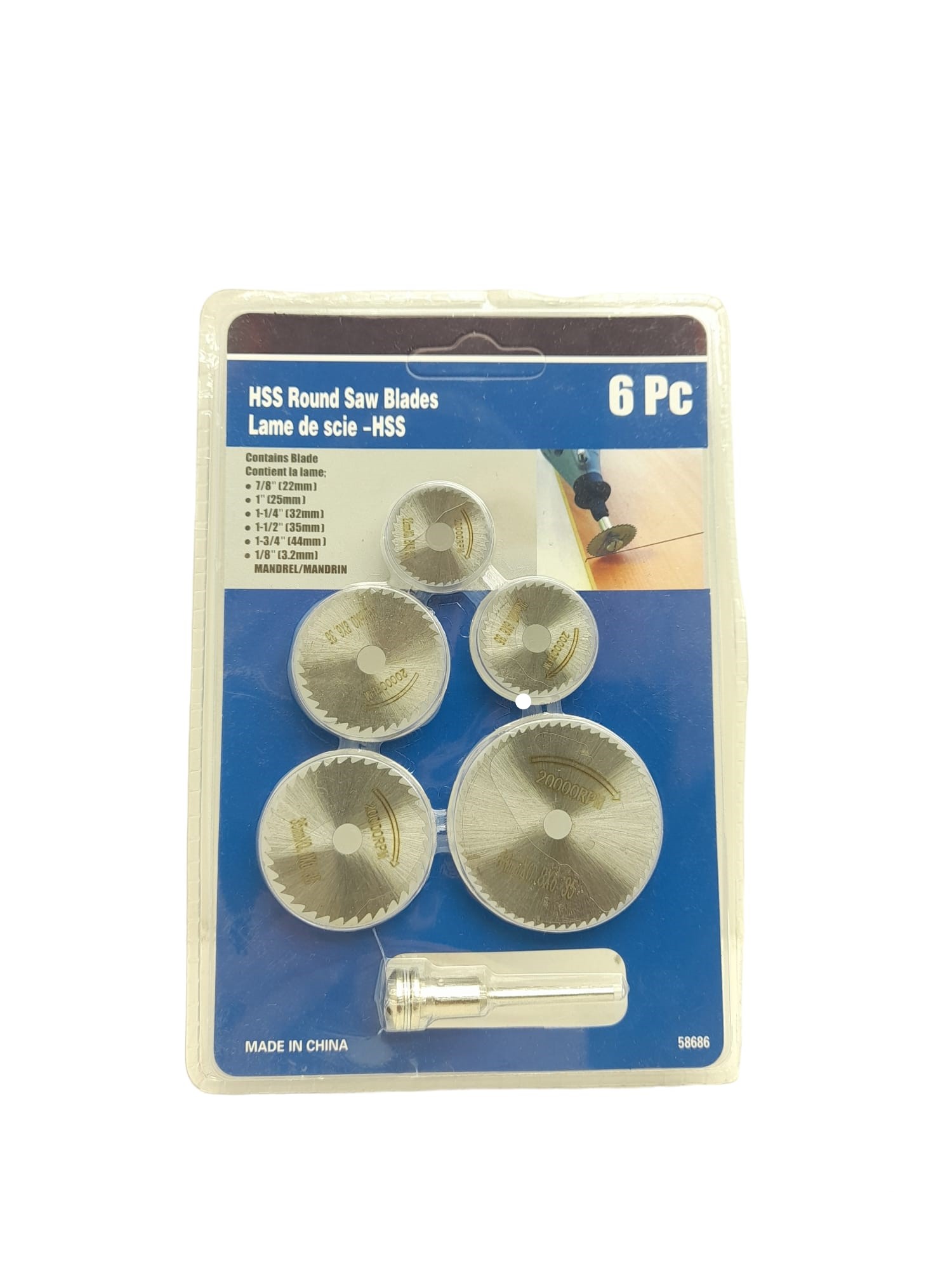 6 Parça Mi̇ni̇ Yuvarlak E Biçaklari 22---44Mm (4172)