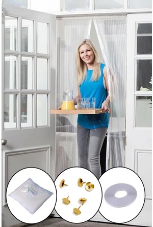 Mıknatıslı Kapı Sinekliği Tül Perde 105 X 205 Cm (4172)