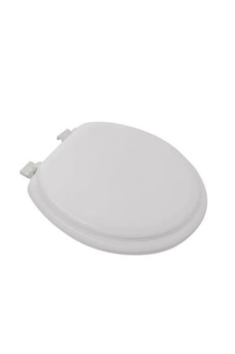 Lüks Beyaz Yumuşak Klozet Kapak Puf (4172)