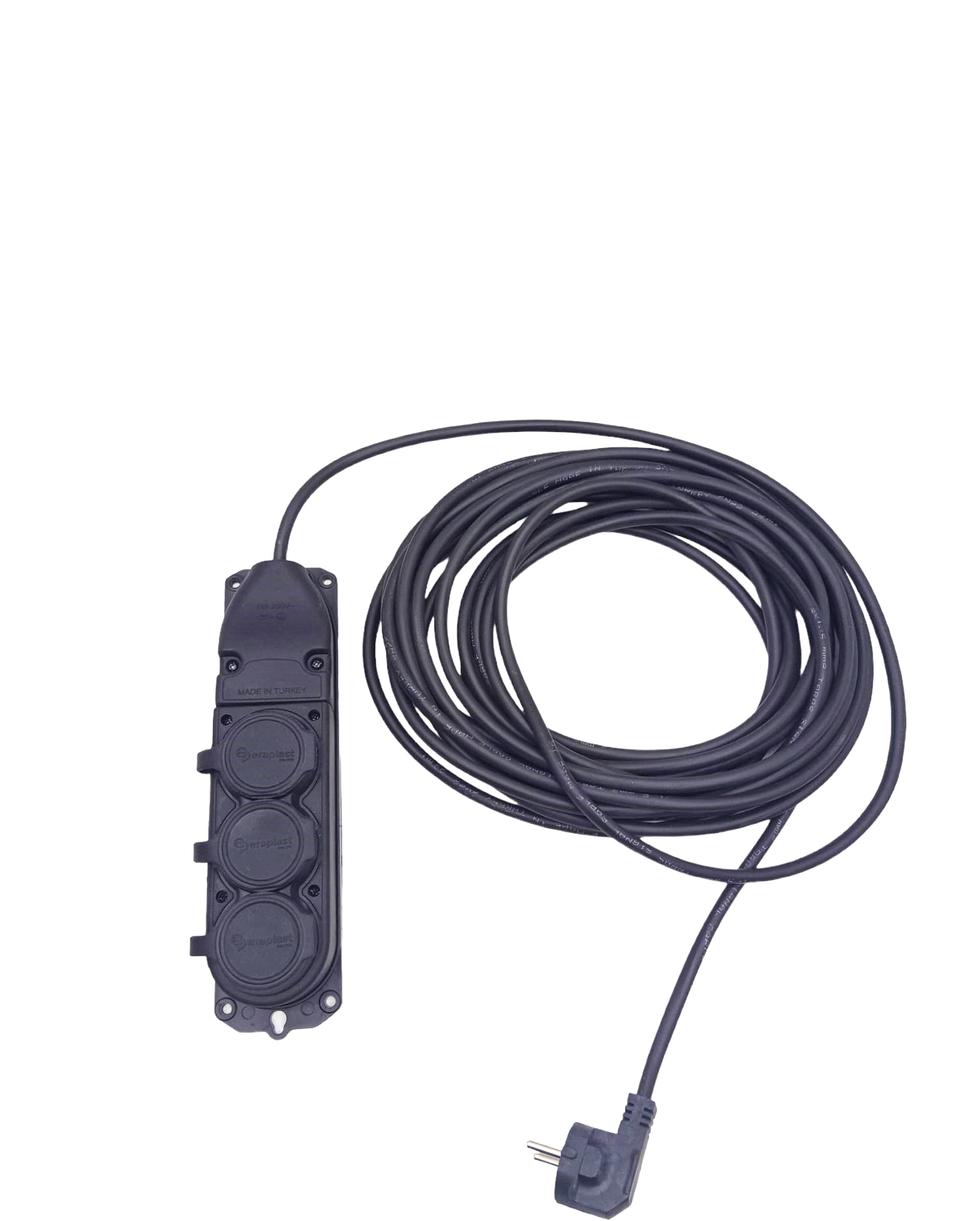 3Lü 10 Mt Uzatma Kablosu Çantali Kauçuk Pri̇z 3X1.5 Cca Kablo (4172)