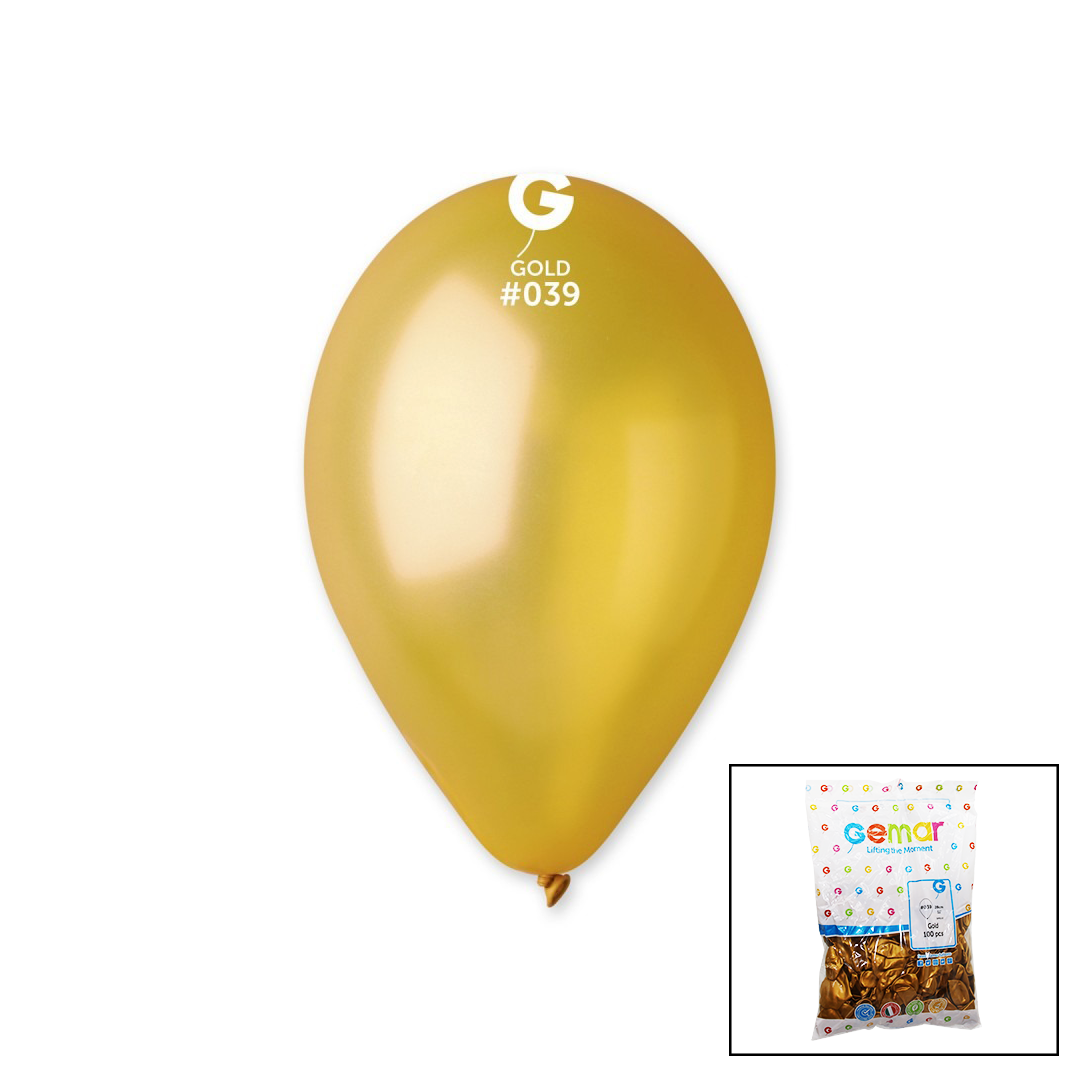 Gm-110-39 Metali̇k - Altin Balon 11&Amp;Apos;&Amp;Apos; - 28Cm - 100 Parça (4172)