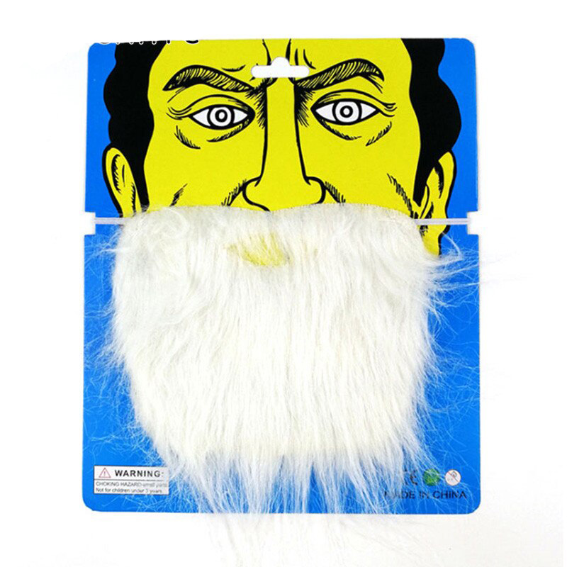 Beyaz Renk Takma Sakal Bıyık Takımı - İthal (4172) Beyaz Renk Takma Sakal Bıyık Takımı - İthal (4172)