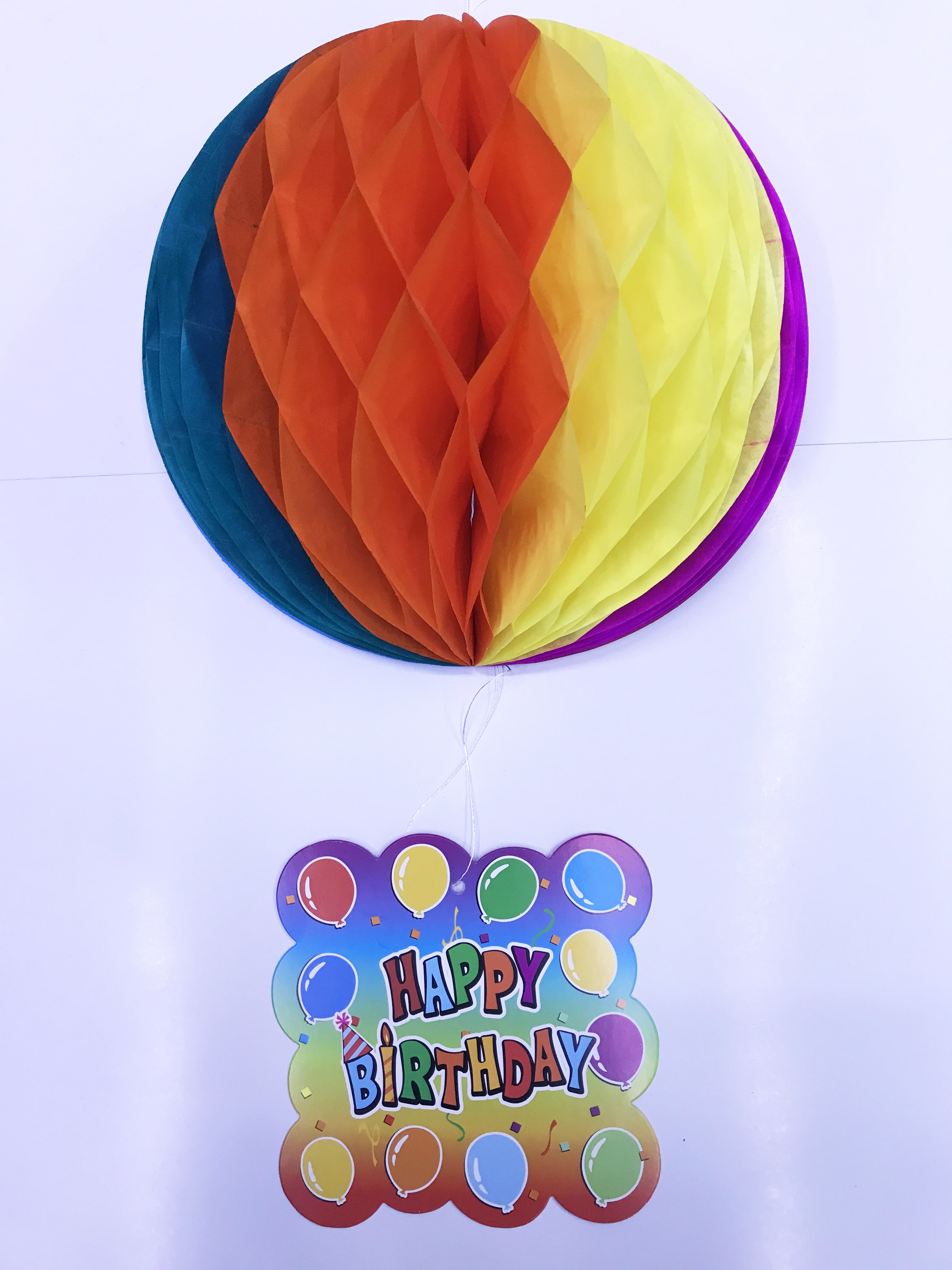 Kağıt Süs Happy Birthday Dekor 55 Cm-0748 (4172)