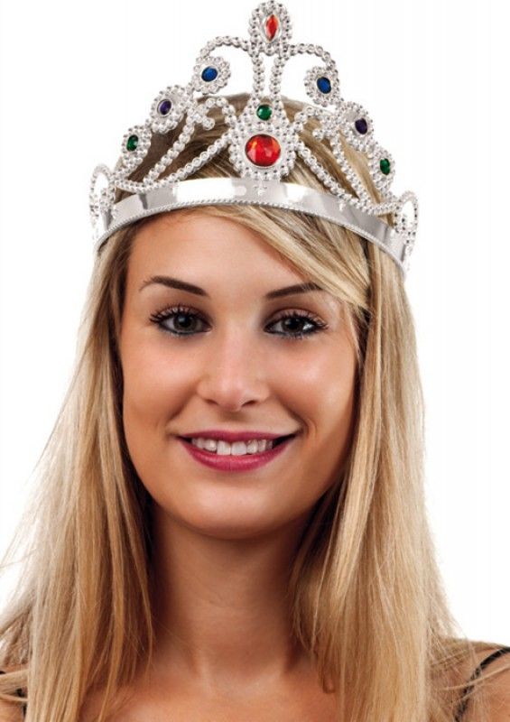 Renk Plastik Prenses Tacı Kraliçe Tacı 60 Cm (4172)