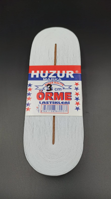 Beyaz - 3Cm Paça Lasti̇k Yassi Geni̇ş 10Mt. (4172)