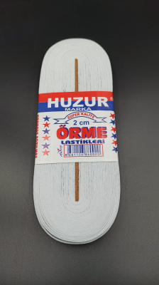 Beyaz - 2Cm Paça Lasti̇k Yassi Geni̇ş 10Mt (4172)