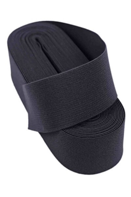 Si̇yah  - 3Cm Paça Lasti̇k Geni̇ş 10Mt. (4172)