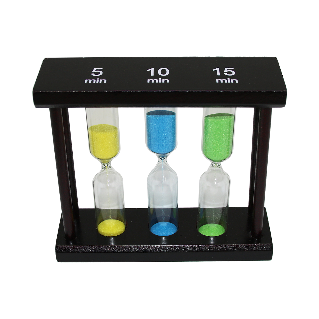 5-10-15 Dk 3Lü Cam Kum Saati̇ Ahşap Standli (4172) 5-10-15 Dk 3Lü Cam Kum Saati̇ Ahşap Standli (4172)