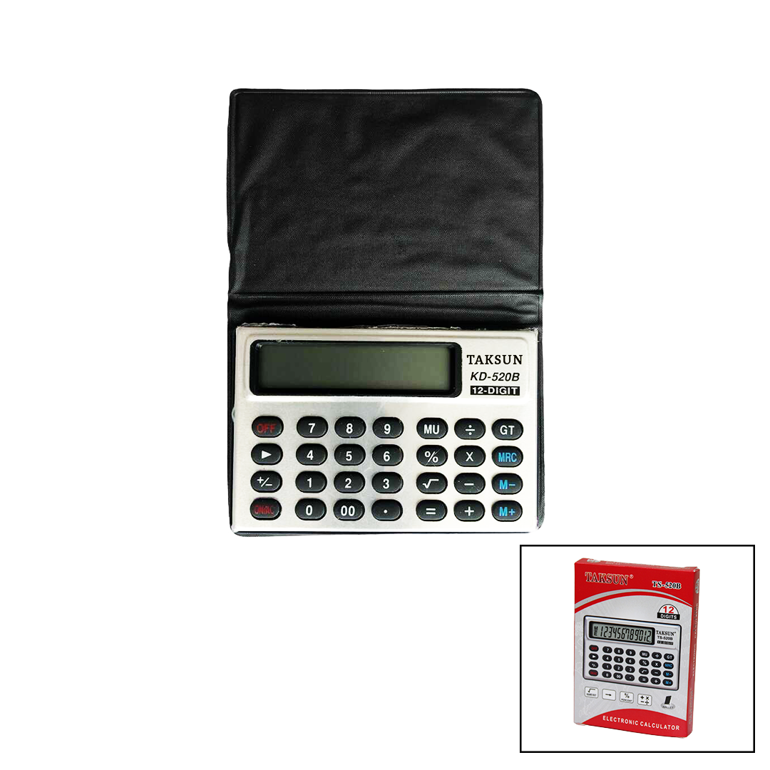 12 Haneli̇ Mi̇ni̇ Cep - Kilifli Hesap Maki̇nesi̇6.6X1.9X9.3Cm Ts-520B (4172) 12 Haneli̇ Mi̇ni̇ Cep - Kilifli Hesap Maki̇nesi̇6.6X1.9X9.3Cm Ts-520B (4172)