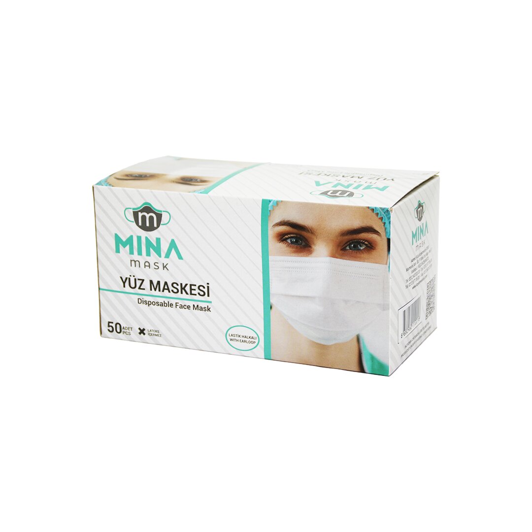 50Pcs Beyaz Cerrahi̇ Yüz Maskesi̇ (4172) 50Pcs Beyaz Cerrahi̇ Yüz Maskesi̇ (4172)