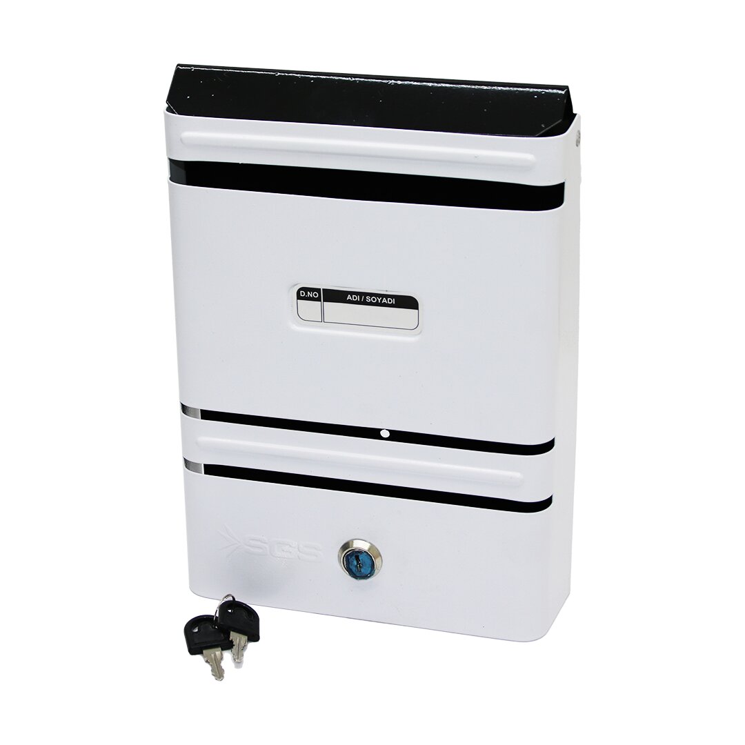 Metal Beyaz Posta Kutusu (4172)