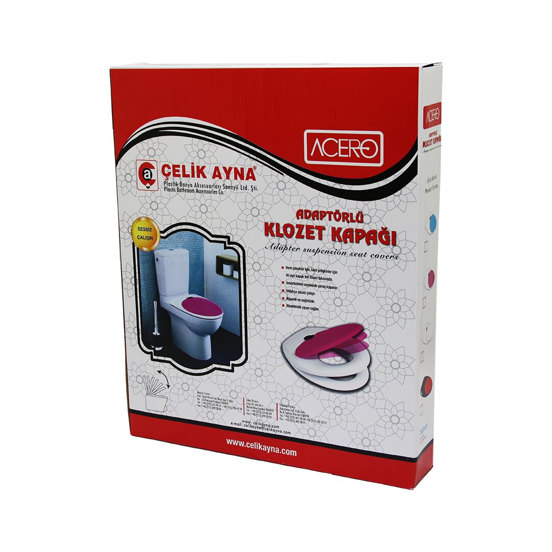 Acero Çocuk Adaptörlü Klozet Kapak (4172)