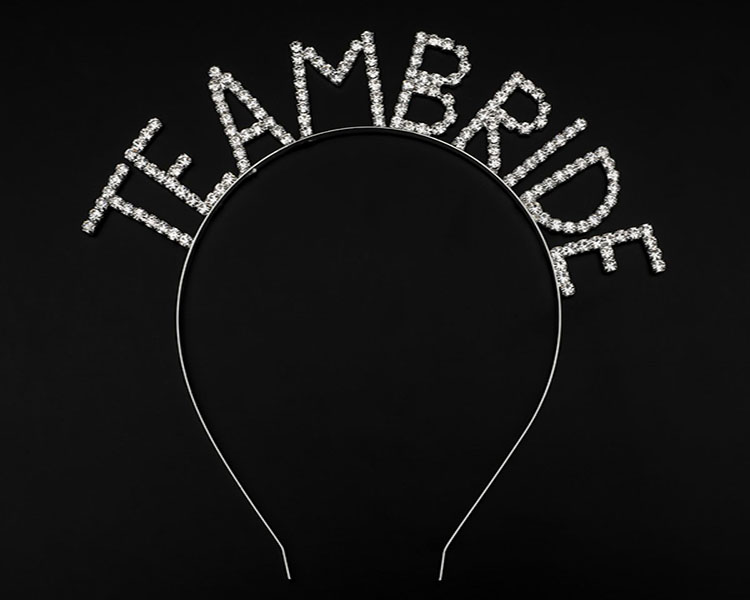 Kristal Taşlı  Renk Team Bride Gelin Tacı (4172)