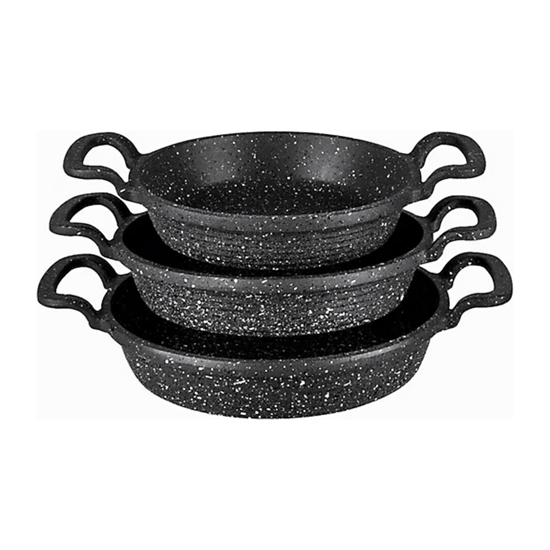 3Pcs Döküm Sahan Tava Set 18-20-22Cm (4172) 3Pcs Döküm Sahan Tava Set 18-20-22Cm (4172)