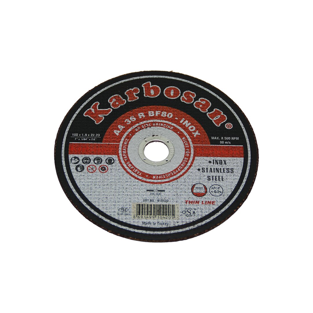 İnox Metal Kesi̇ci̇ Di̇sk 180Mmx1.9X22 (4172)