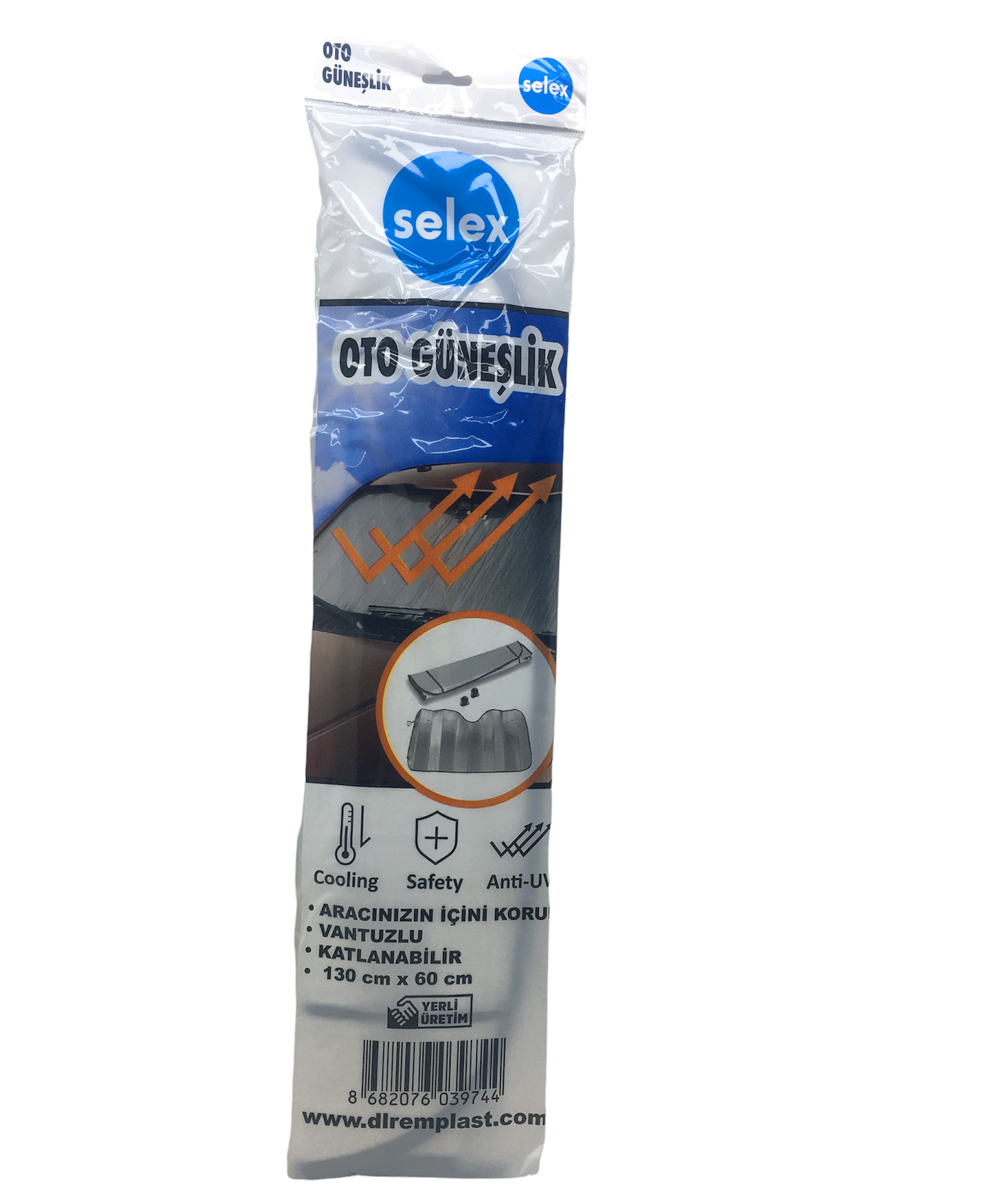 Eko Oto Araç Güneşli̇k Vantuzlu 130X60Cm (4172)