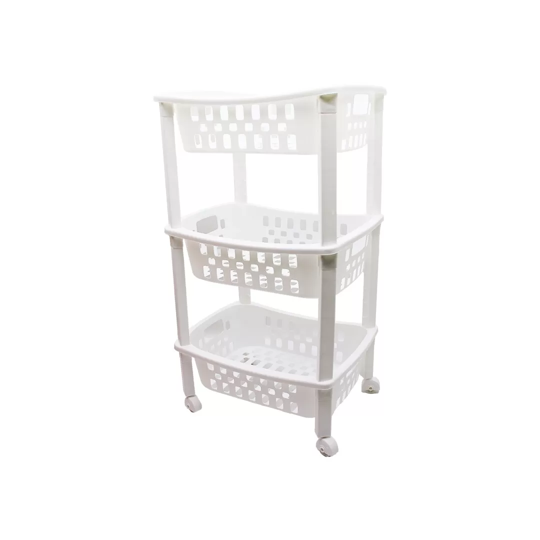 3 Katli Sepet Düzenleyi̇ci̇  - Raf Üni̇tesi̇ Tekerlekli̇ 400X295X700Mm (4172)