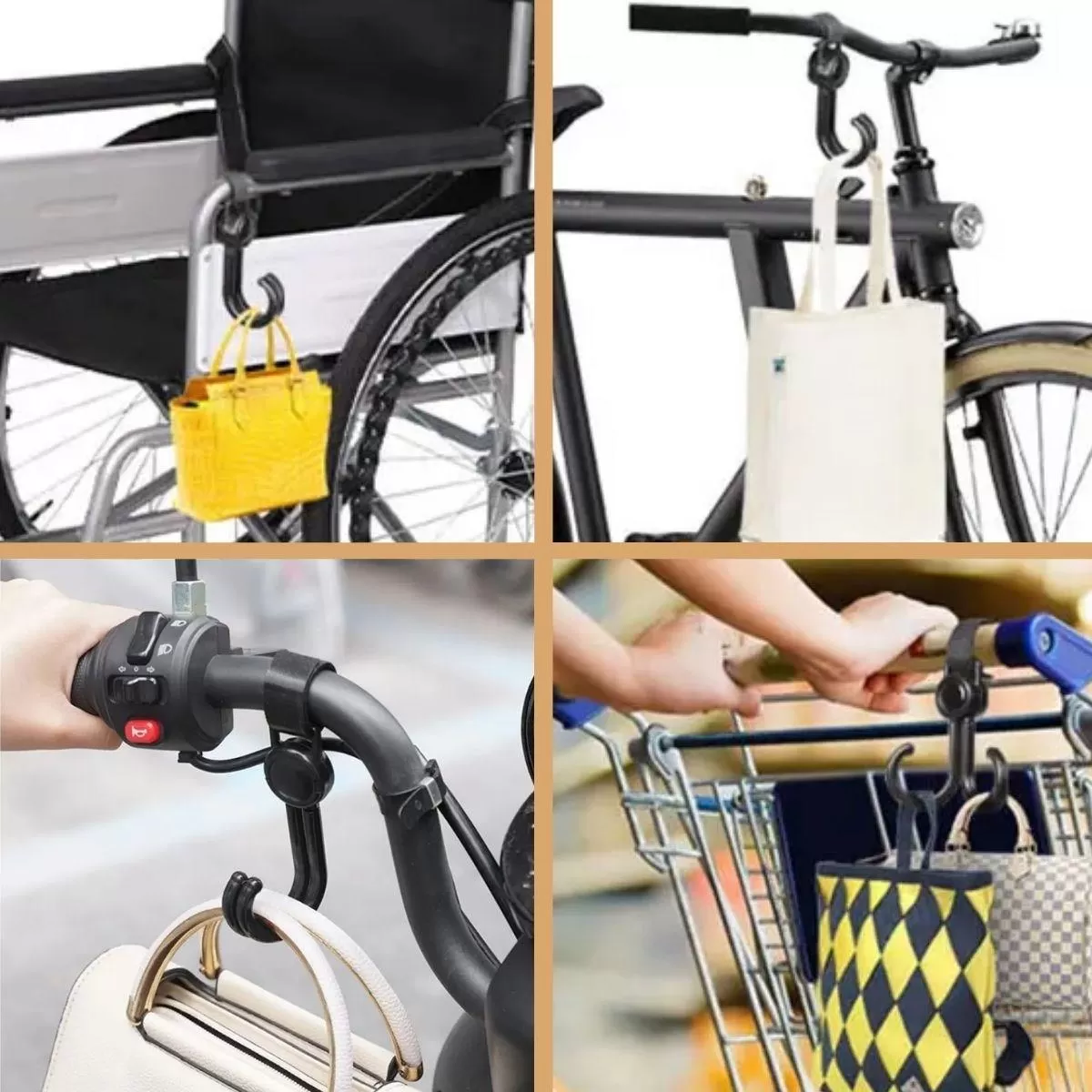 2 Adet Bebek Arabası, Motor, Bisiklet Eşya Taşıma Aparatı Plastik Kanca (4172) 2 Adet Bebek Arabası, Motor, Bisiklet Eşya Taşıma Aparatı Plastik Kanca (4172)